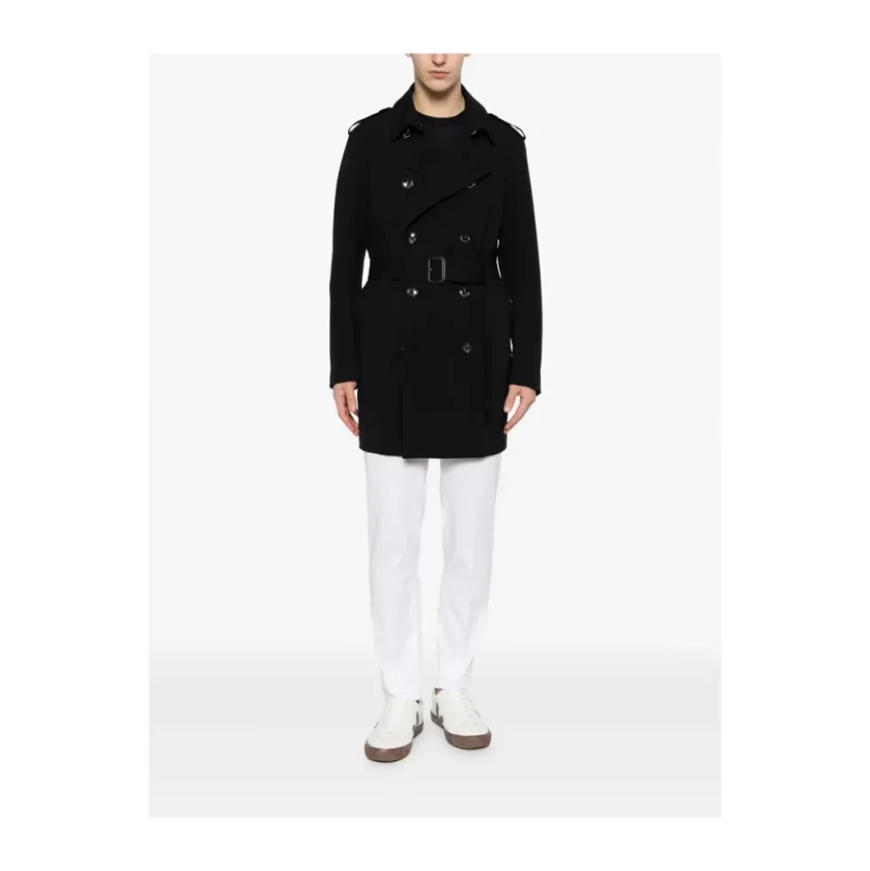 Dobbeltspændt trenchcoat