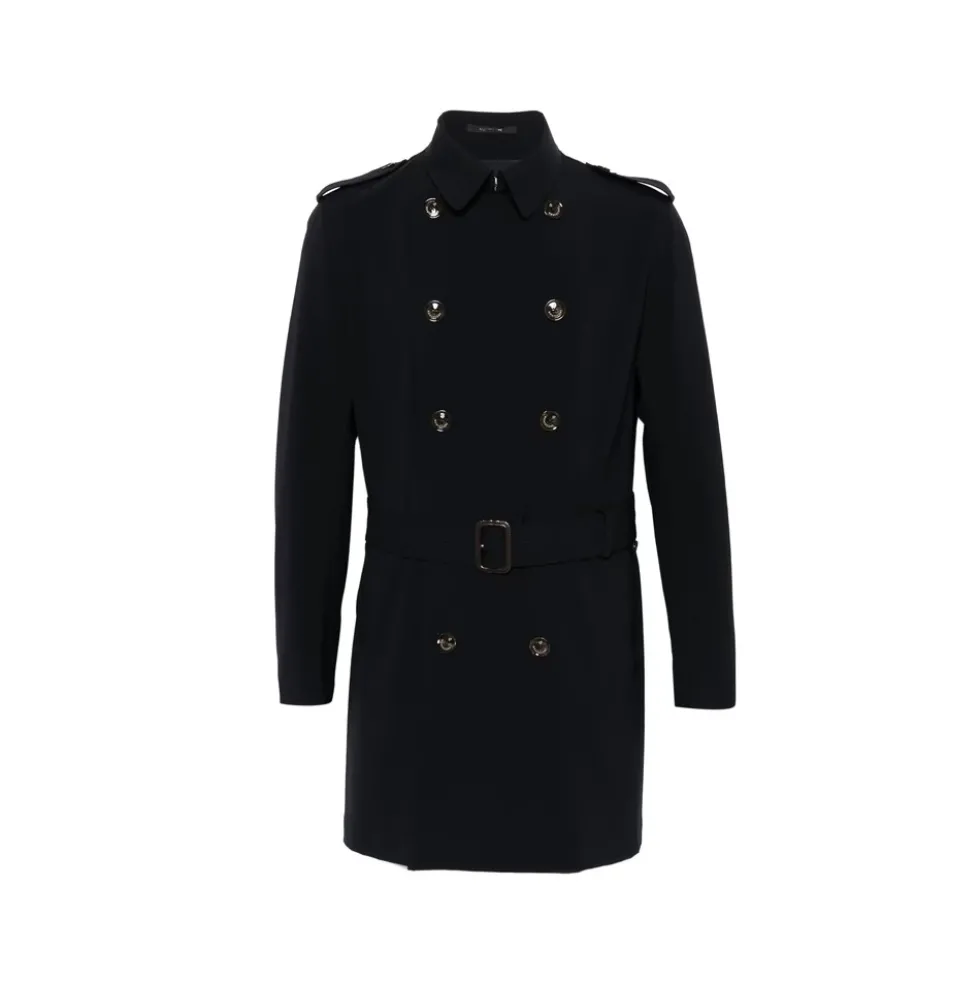 Dobbeltspændt trenchcoat