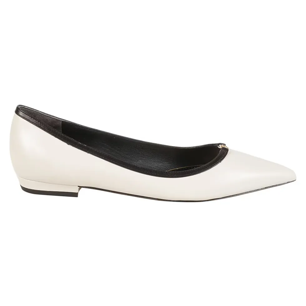 Double T Buckle Pointed Toe Ballerinaer