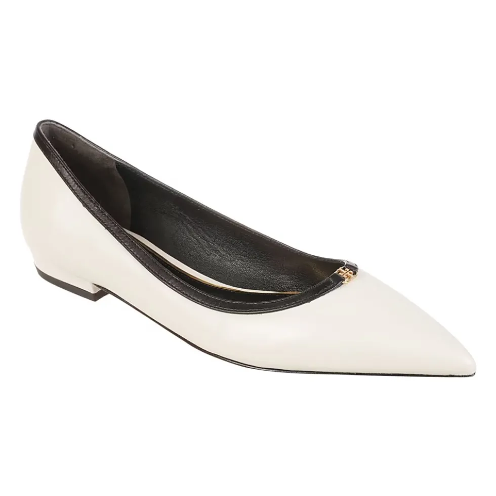Double T Buckle Pointed Toe Ballerinaer
