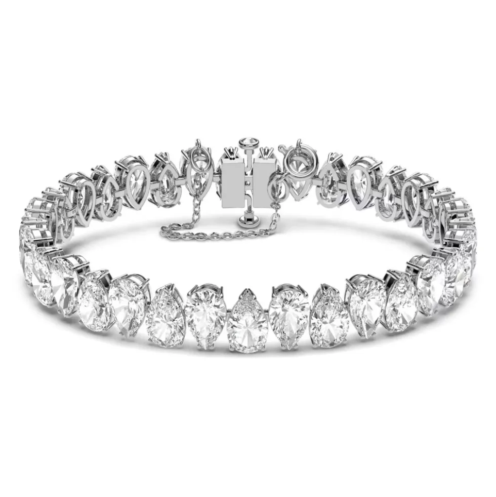 Dråbeformet Hvidt Armbånd