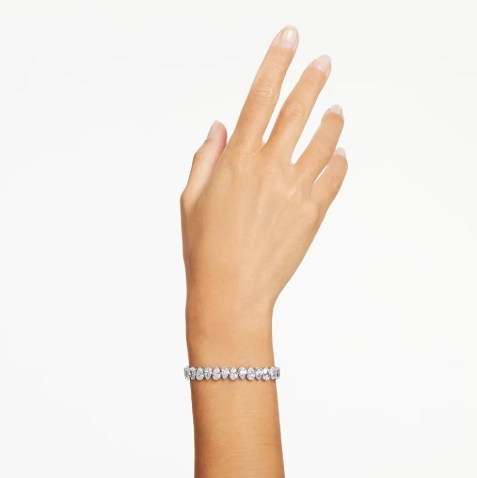 Dråbeformet Hvidt Armbånd