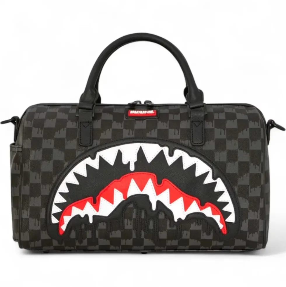 Dripping Sharks in Paris Mini Duffle