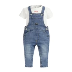 Dungaree Sæt + Kortærmet T-shirt
