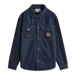 Dyb Blå Denim Skjortejakke