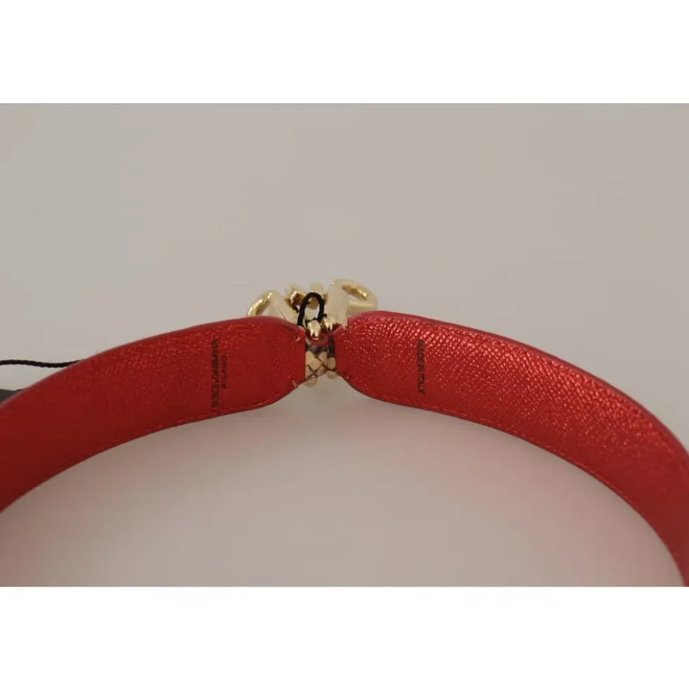 Eksotisk Beige Læder Krystal Strop