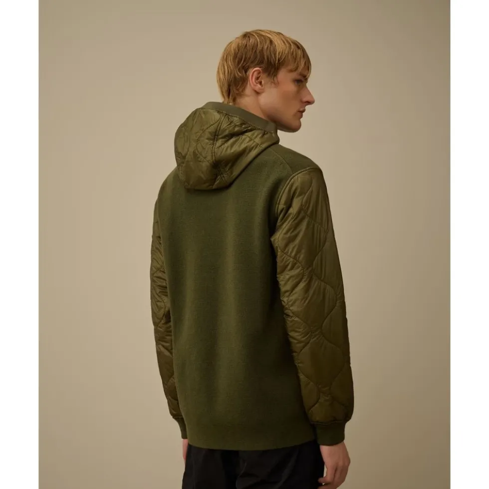 Ekstrafin Merino Uld Blandet Halv Knap Sweater
