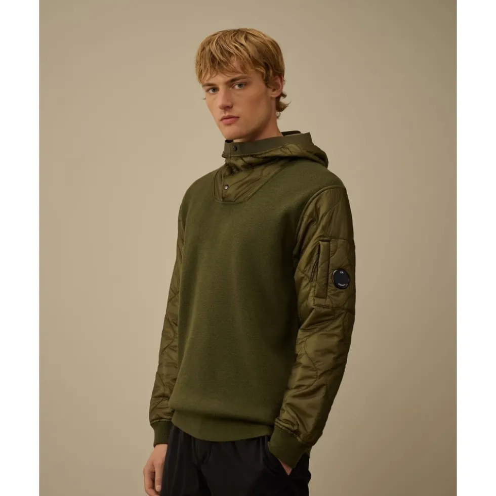 Ekstrafin Merino Uld Blandet Halv Knap Sweater