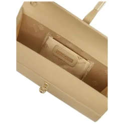 Elegant clutch taske med monogramlås