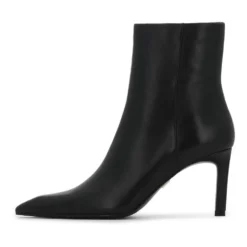 Elegante stiletstøvler med hæle i glat læder