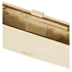 Elegant håndtaske med metalramme