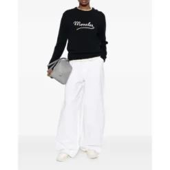 Embroidered Logo Crew Neck Sweater