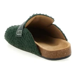 Felt Loafer Mules