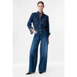 Flared Jeans med høj talje