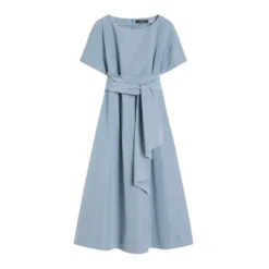 Flared Taffeta Dress
