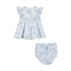 Floral Eyelet Cotton Dress