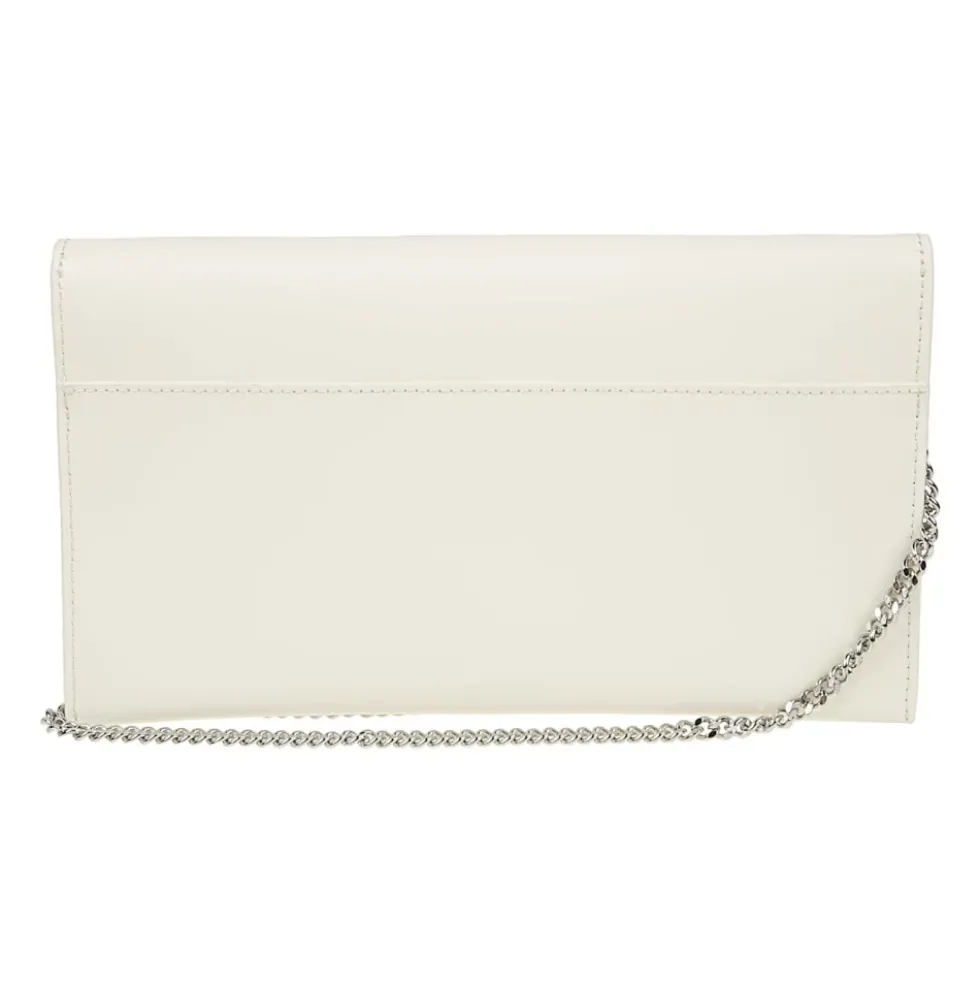 Fly Læder Clutch Taske med Kæde