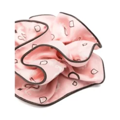 Gancini-print Silk Scrunchie