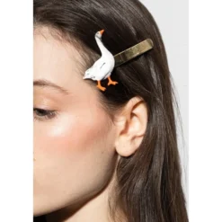 Goose Motif Hair Clip
