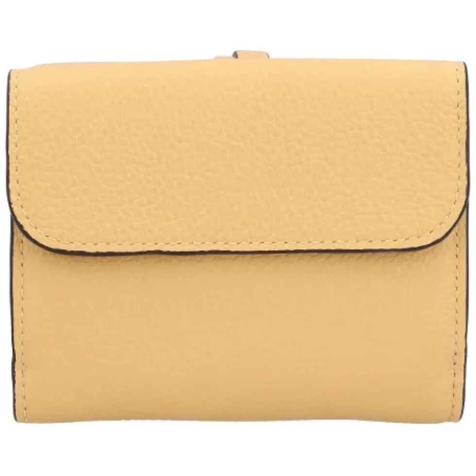 Grained Leather Clutch