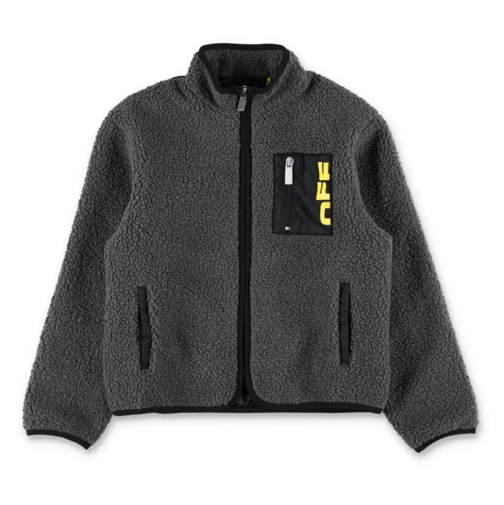 Grå Teddy Lynlås Jakke AW25