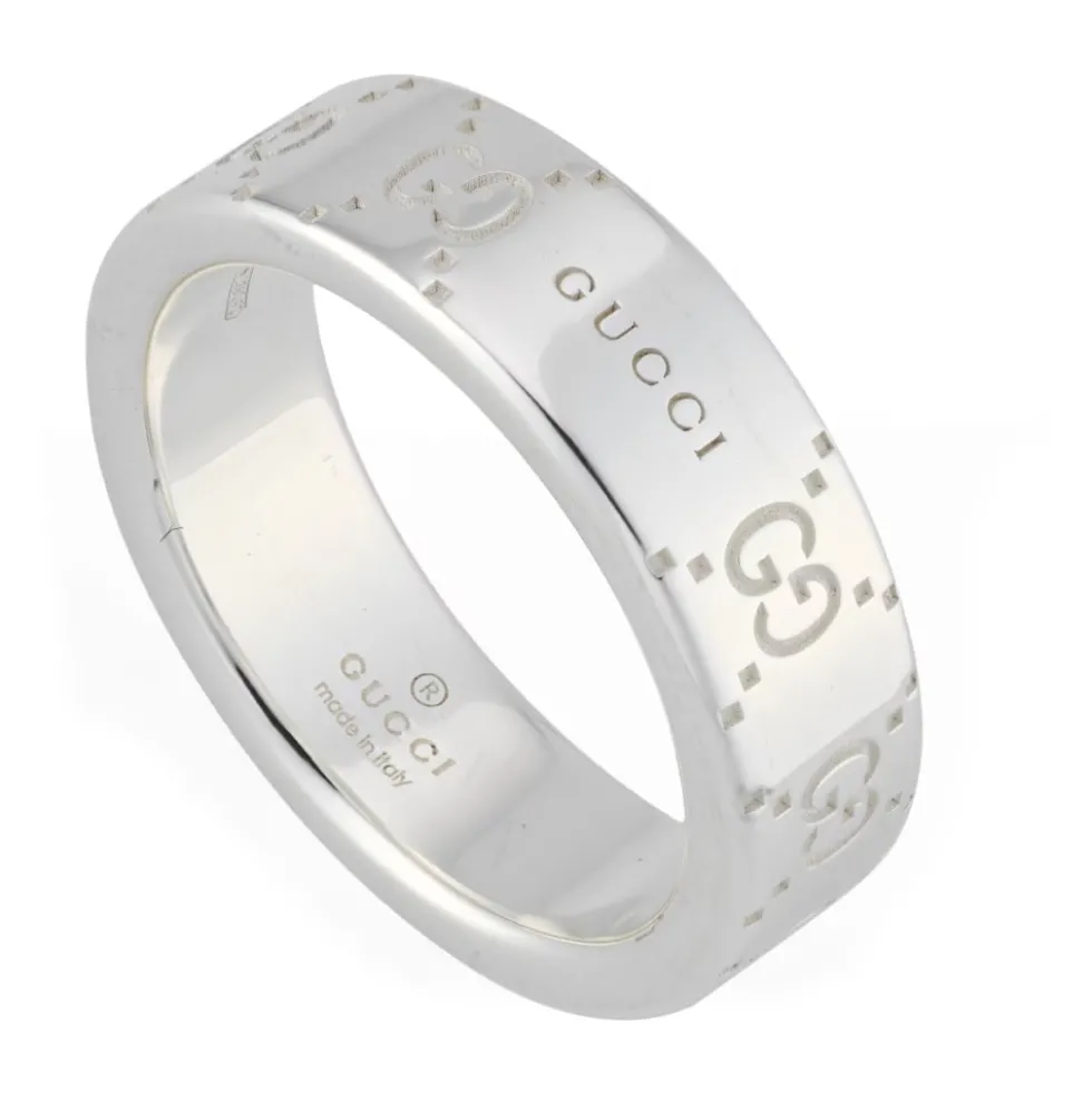 Gucci Signature ring i sterlingsølv