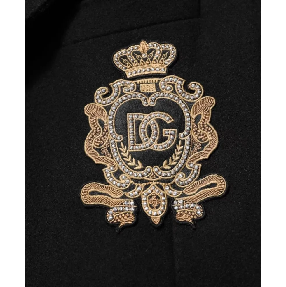 Heraldic Patch Single-Breasted Blazer