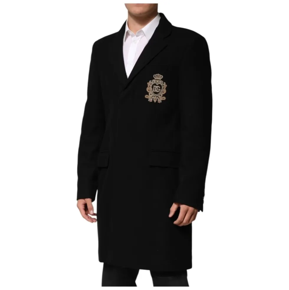 Heraldic Patch Single-Breasted Blazer