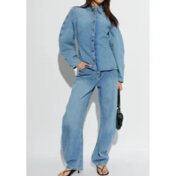 Højtaljede jeans