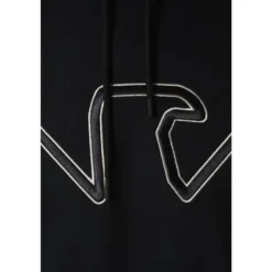 Hooded Jersey Sweatshirt med præget kuppelformet logo