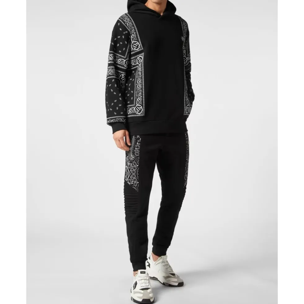 Hoodie Sweatshirt Paisley Bandana