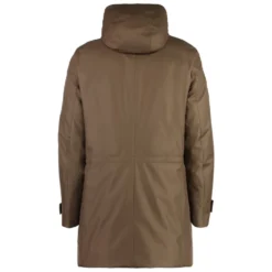 Hætteparka med aftagelig foring