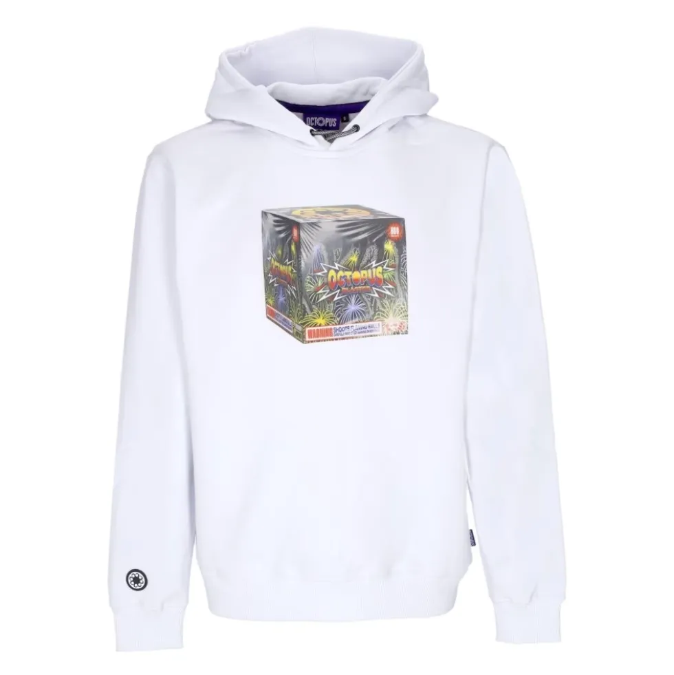 Hvid Blaster Hoodie Langærmet Sweatshirt