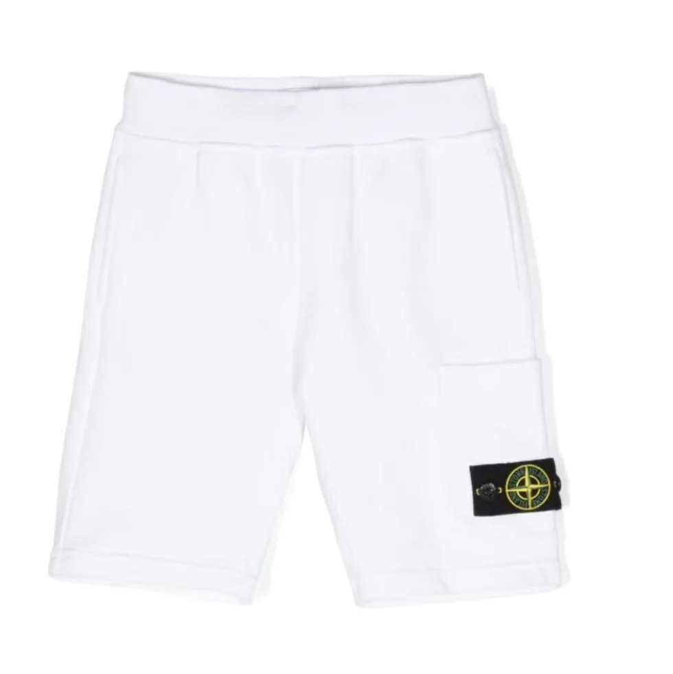 Hvide Jersey Shorts med Signatur Badge