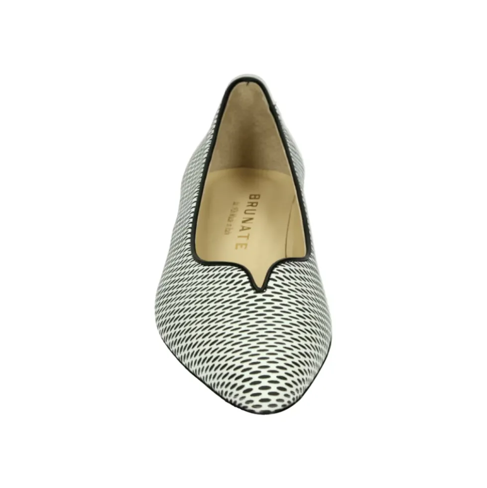 Hvid Mønstret Pumps