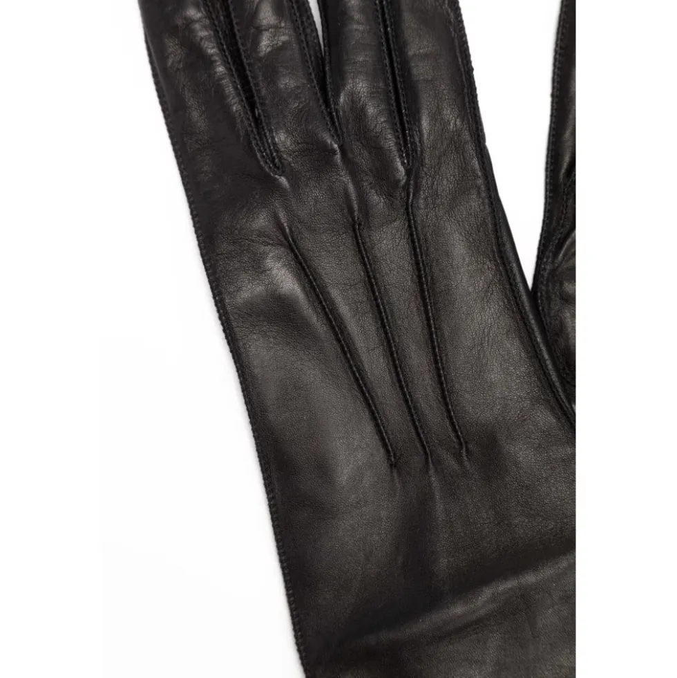 Intrecciato Leather Gloves