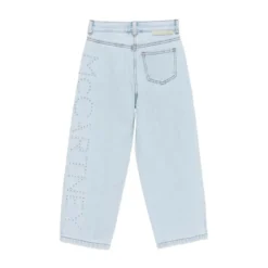 Jeans med broderet logo