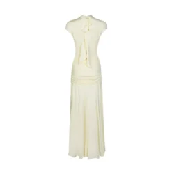 Jersey Draped Maxi Dress