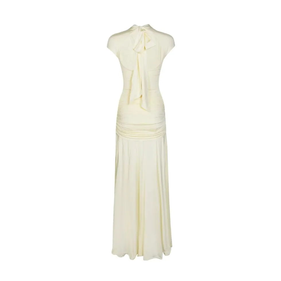 Jersey Draped Maxi Dress