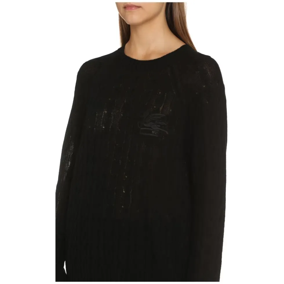 Kabelstrikket Cashmere Sweater