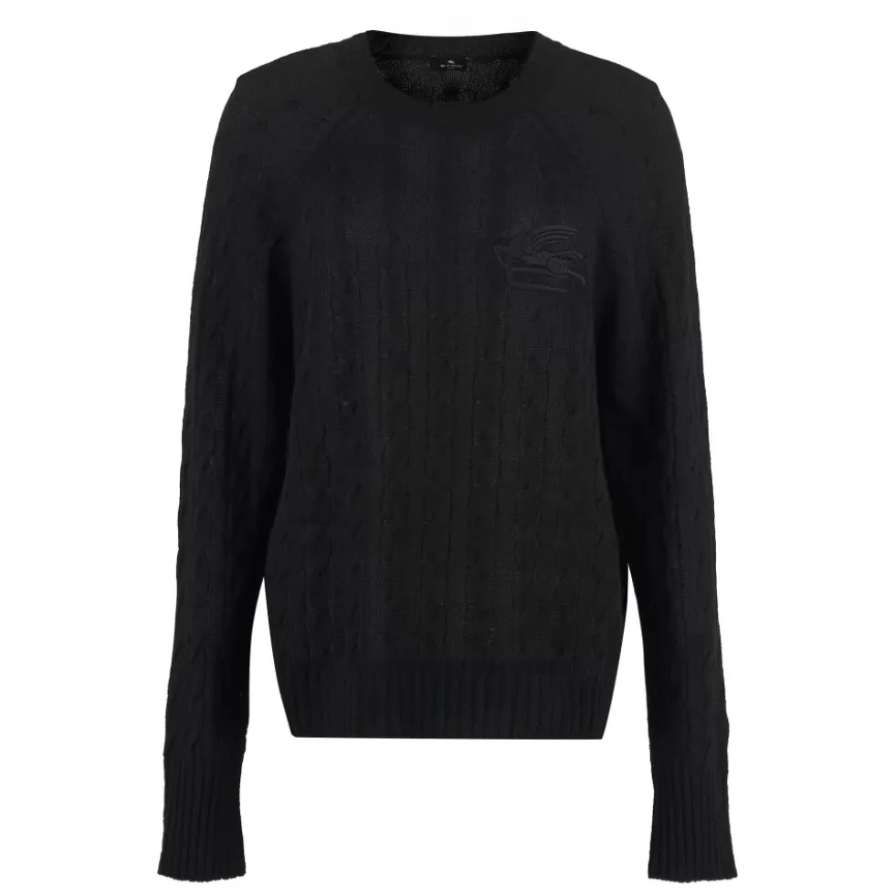 Kabelstrikket Cashmere Sweater
