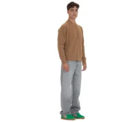 Kamel Sweater Baseball Krave Fuldt Lynlås
