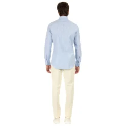 Klar Blå Slim Fit Skjorte