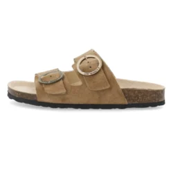 Klassiske Suede Slide Sandaler - Toffee