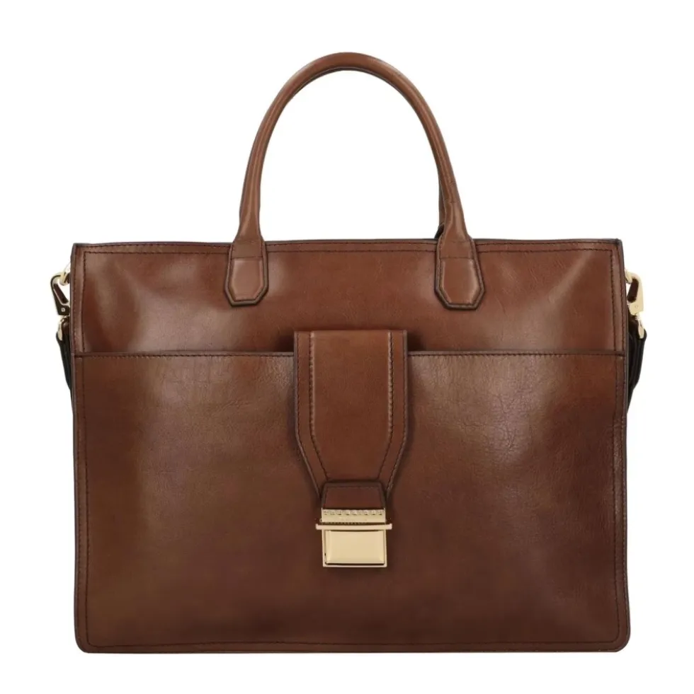 Klassisk Læder Messenger Taske Brun Unisex