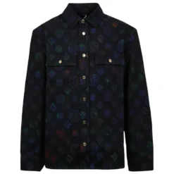 Langærmet denimskjorte