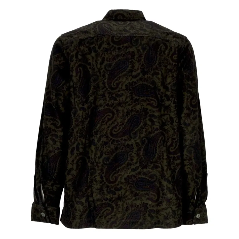 Langærmet skjorte med paisleyprint