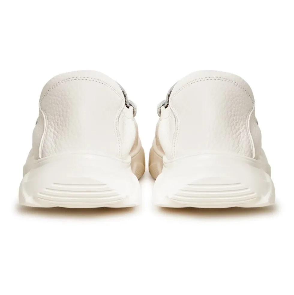 Læder Platform Moccasiner Alisa - Hvid