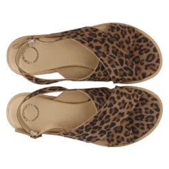 Leopard Print Cross Sandal