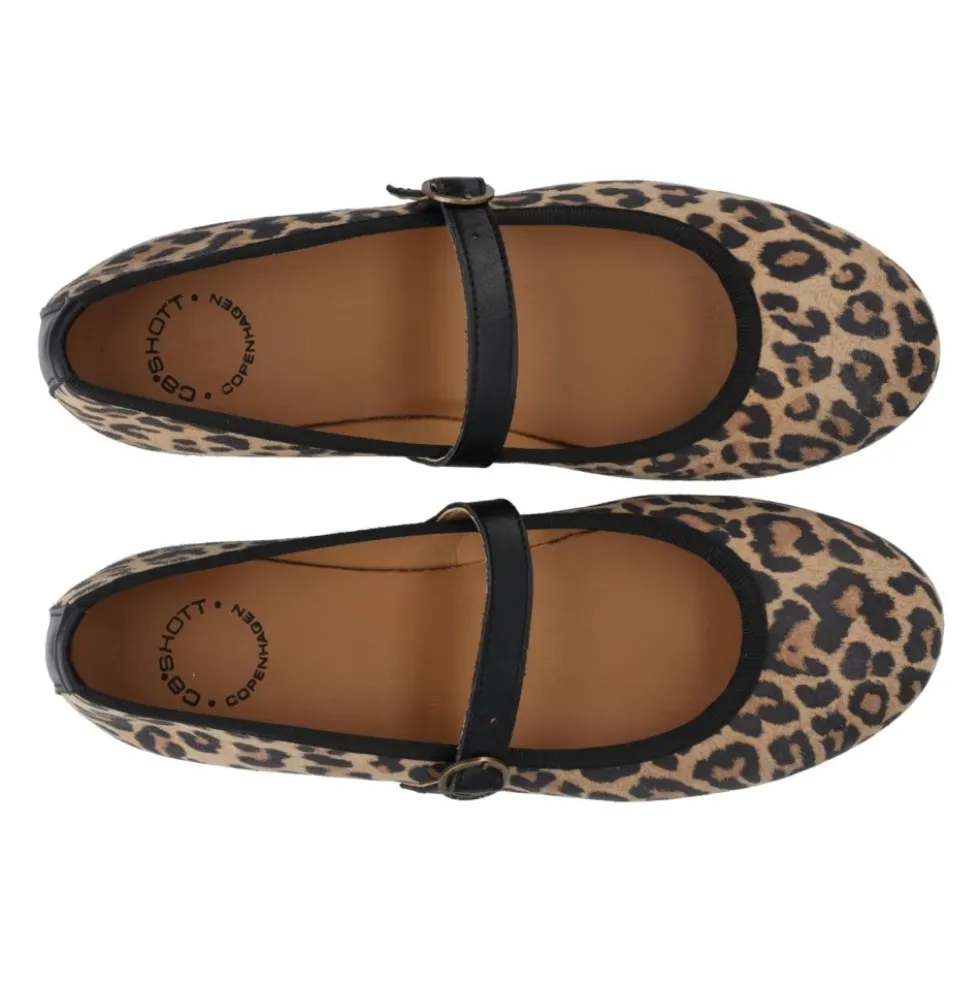 Leopard Print Mary Jane Ballerinaer